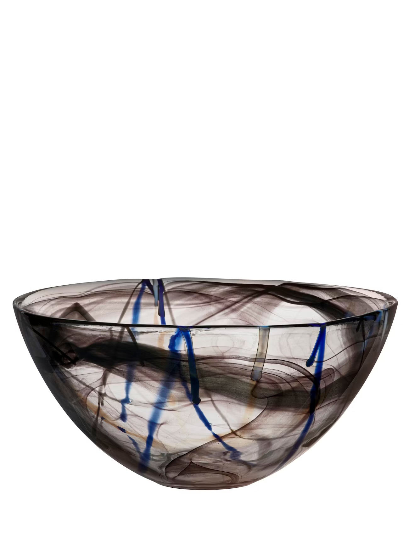 Kosta Boda Contrast Bowl Black Sm