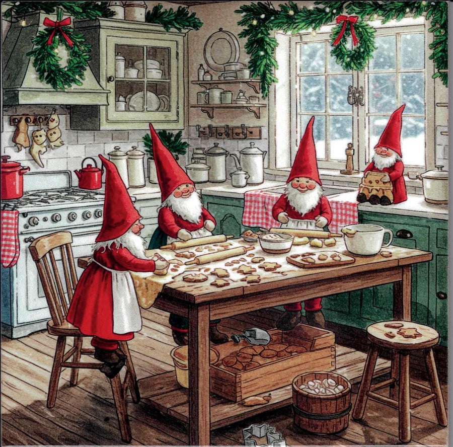Tile Gnomes Baking Cookies