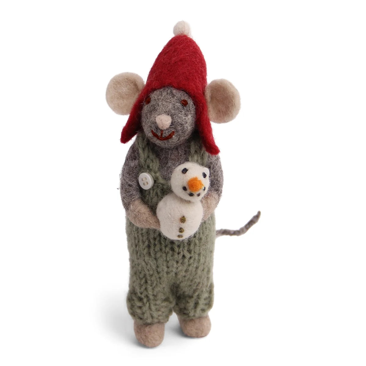 Gry & Sif Mouse with Snowman Small