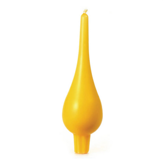Drop Candle Large Yellow