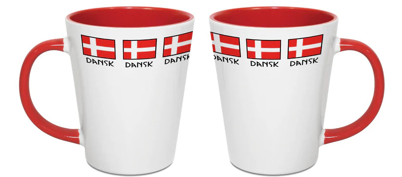 Mug Latte Danish Flag