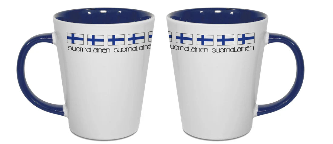 Mug Latte Finnish Flag