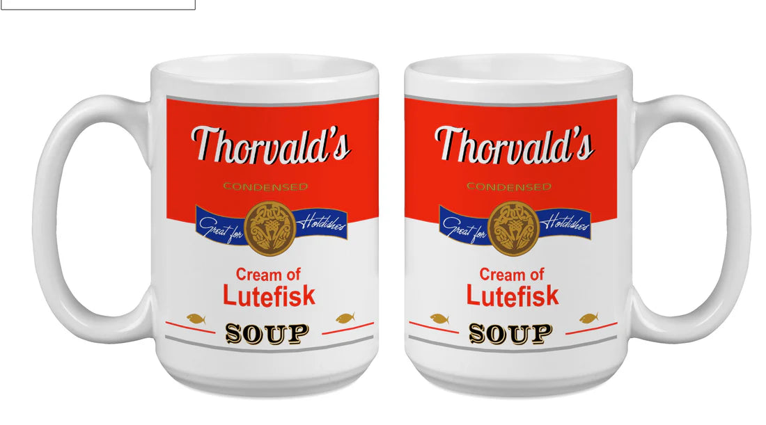 Mug Cream of Lutefisk Soup