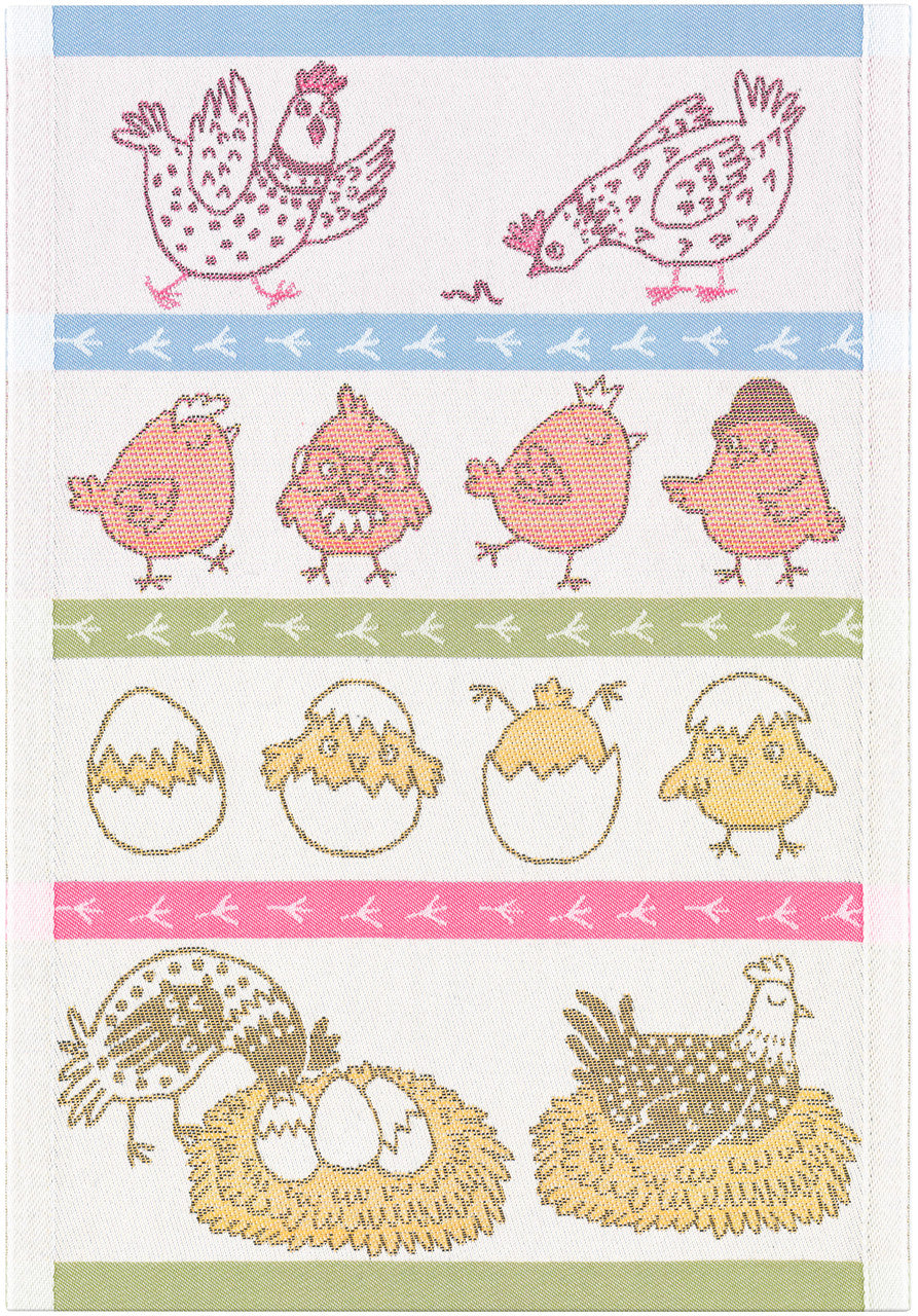 Ekelund Towel Chicken Family 35x50