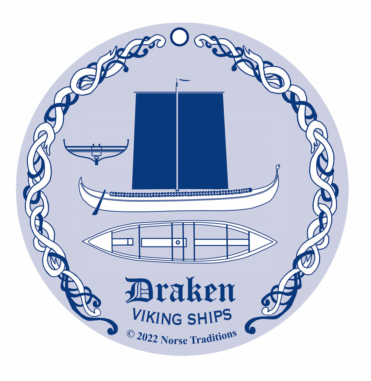 Nordic Icons Draken Viking Ship Collectible Ornament