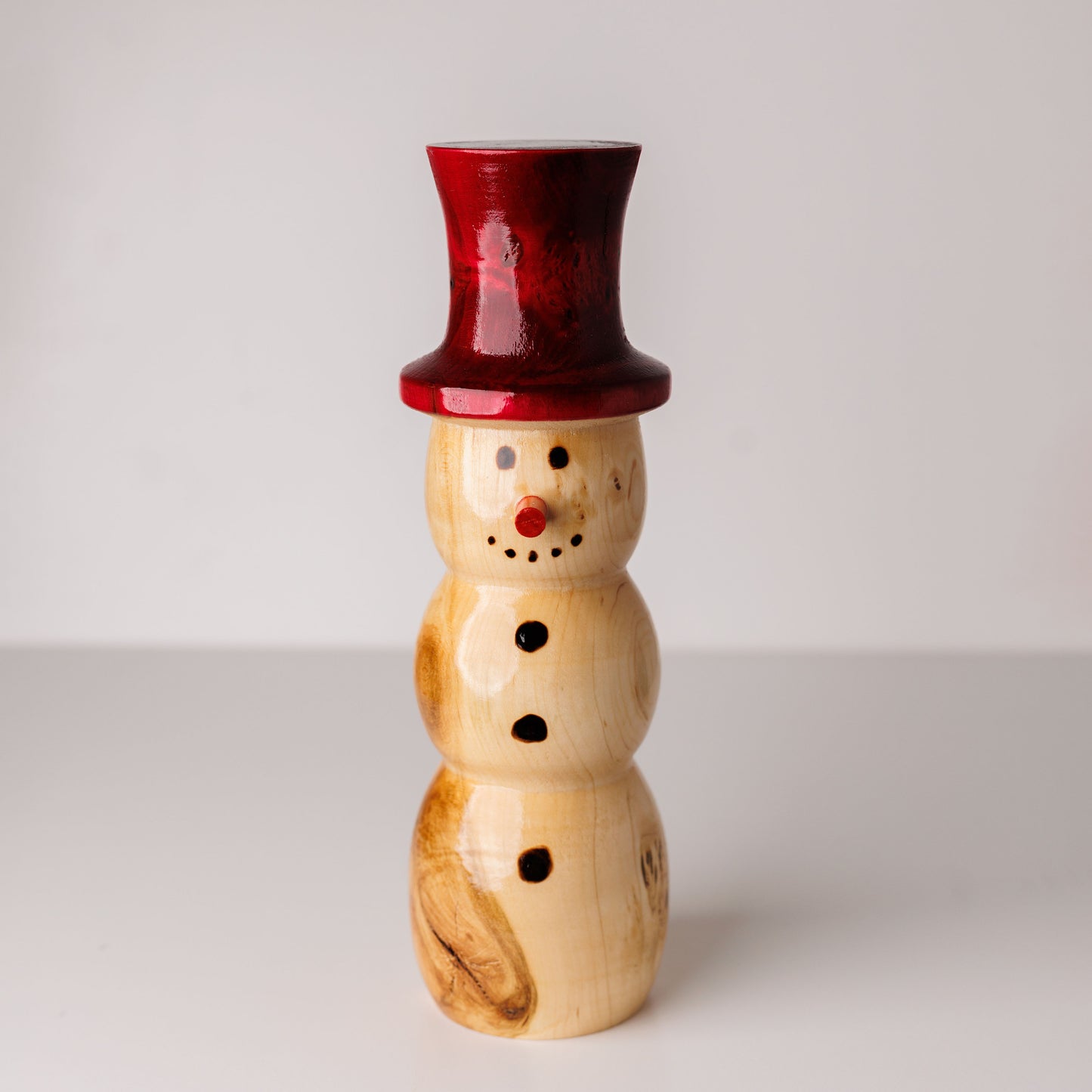 Wood Snowman Top Hat Medium