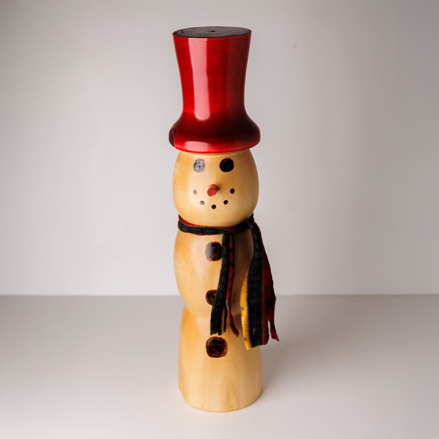 Wood Snowman Top Hat Large