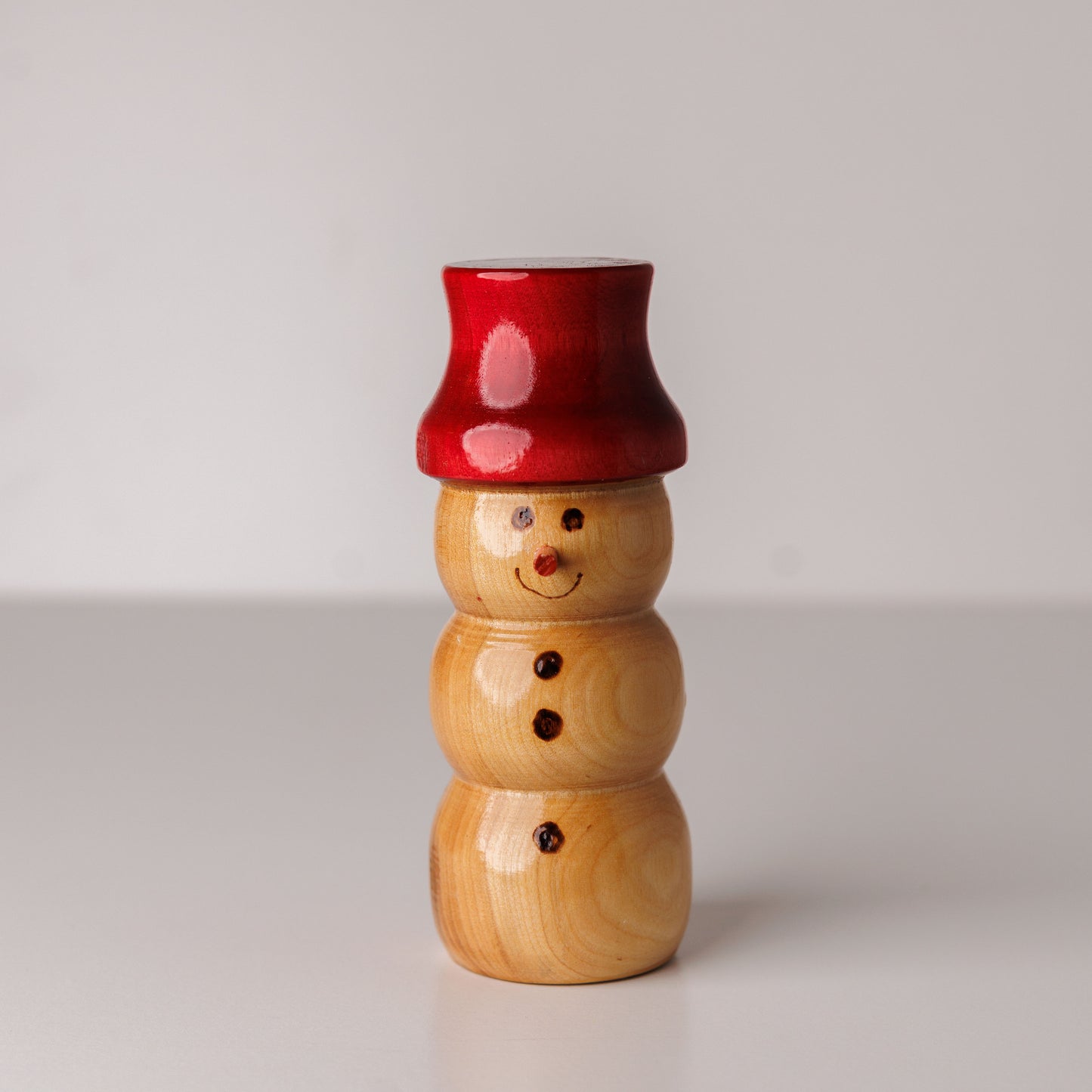 Wood Snowman Top Hat Small