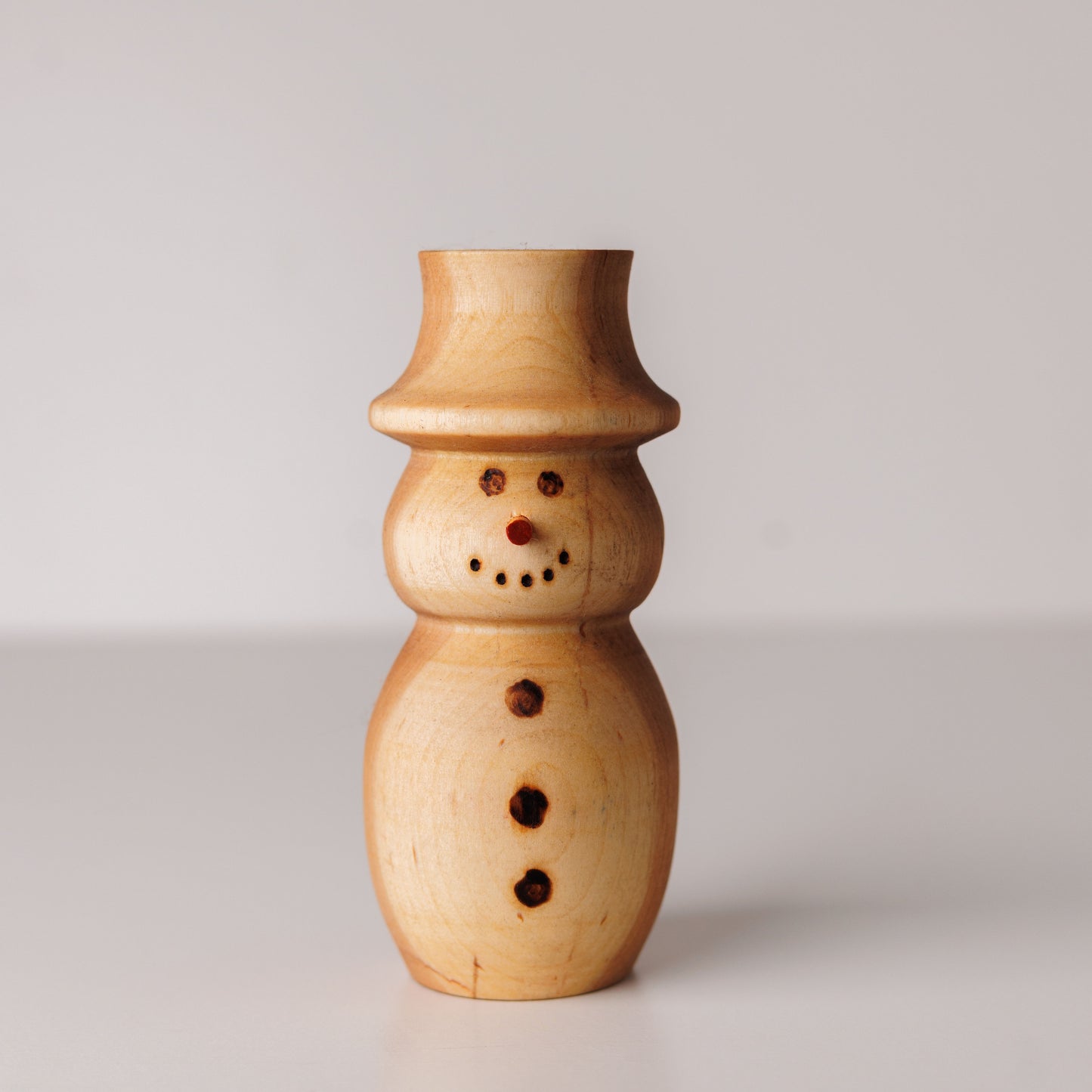 Wood Snowman Top Hat Small