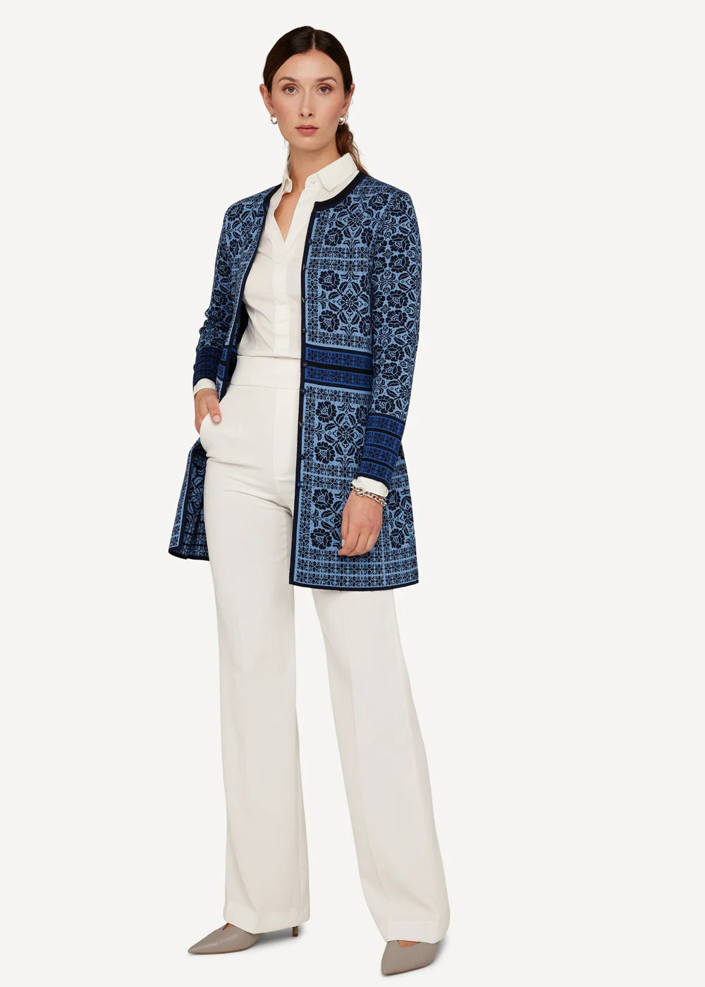 Oleana Oksana Long Jacket 812