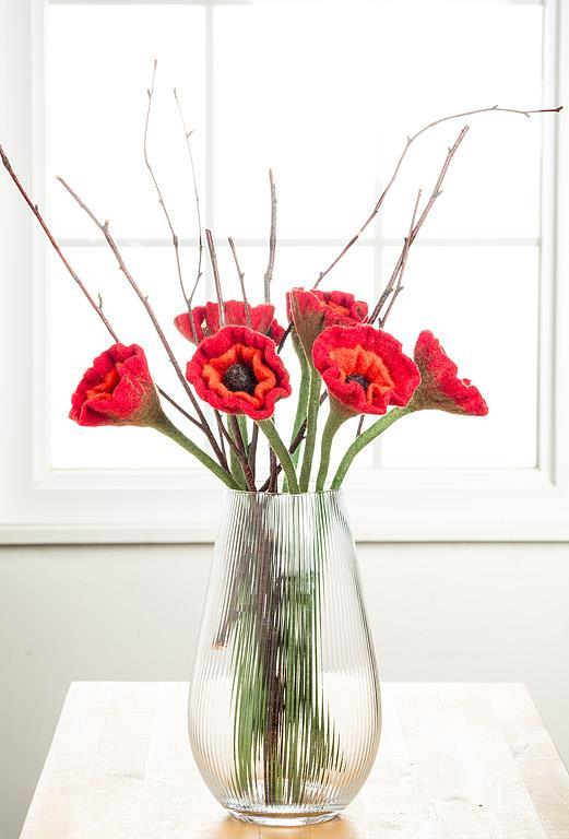 Red Poppy Stem