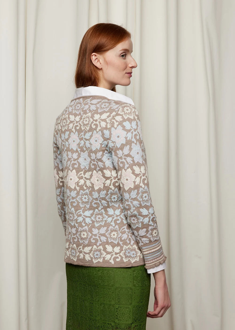 Oleana Flower & Flounce Cardigan 343