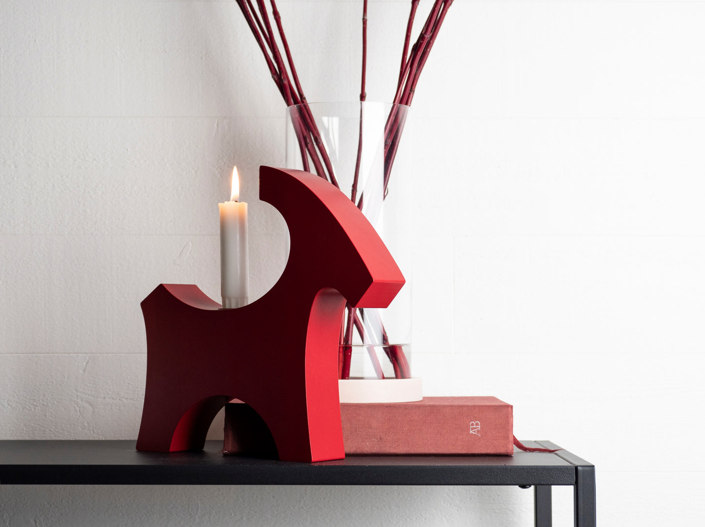 Wood Jul Bok Candle Holder Rotor