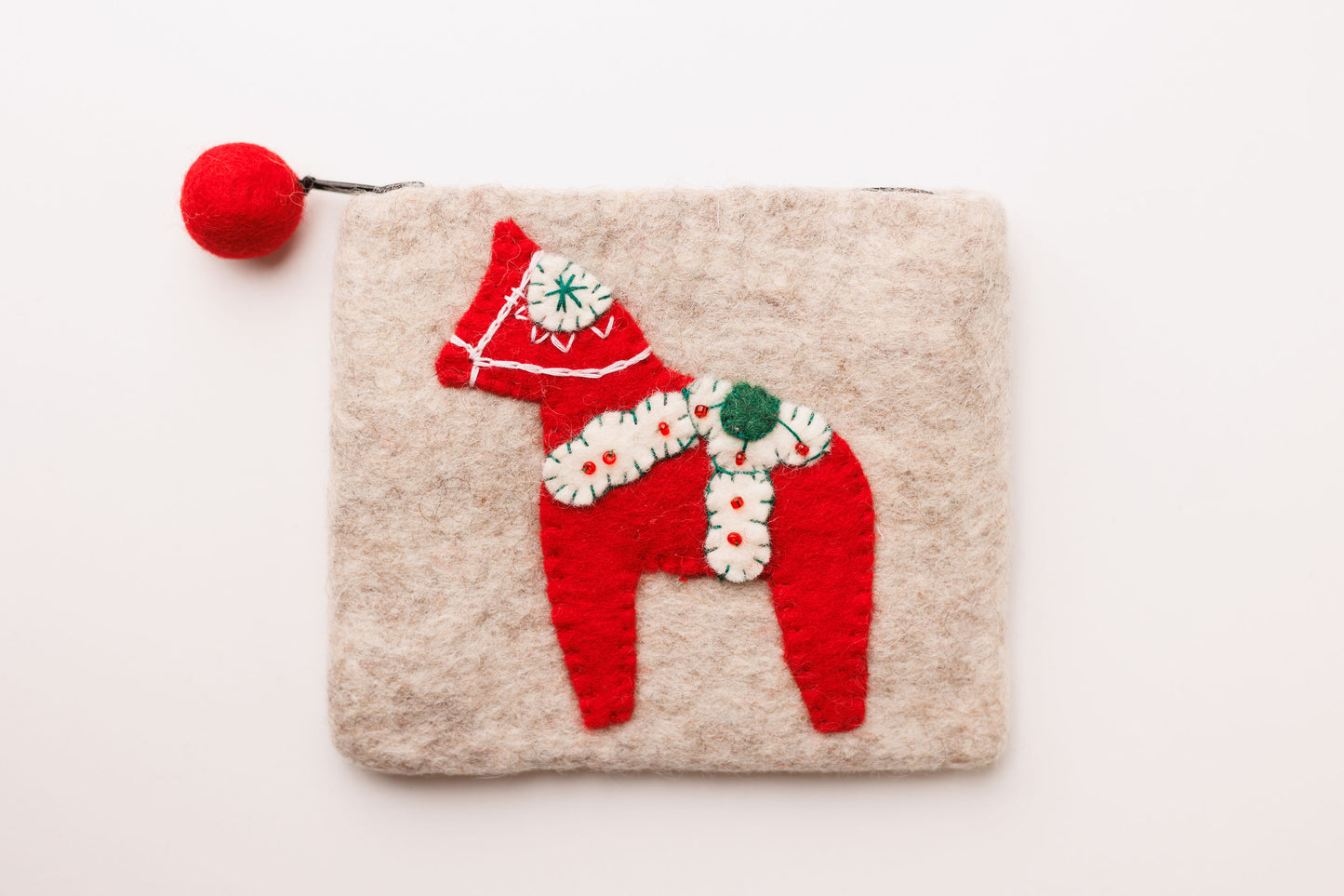 Felt Coin Purse Dala Horse