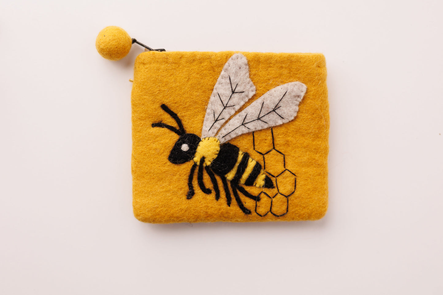 Felt Coin Purse Bee