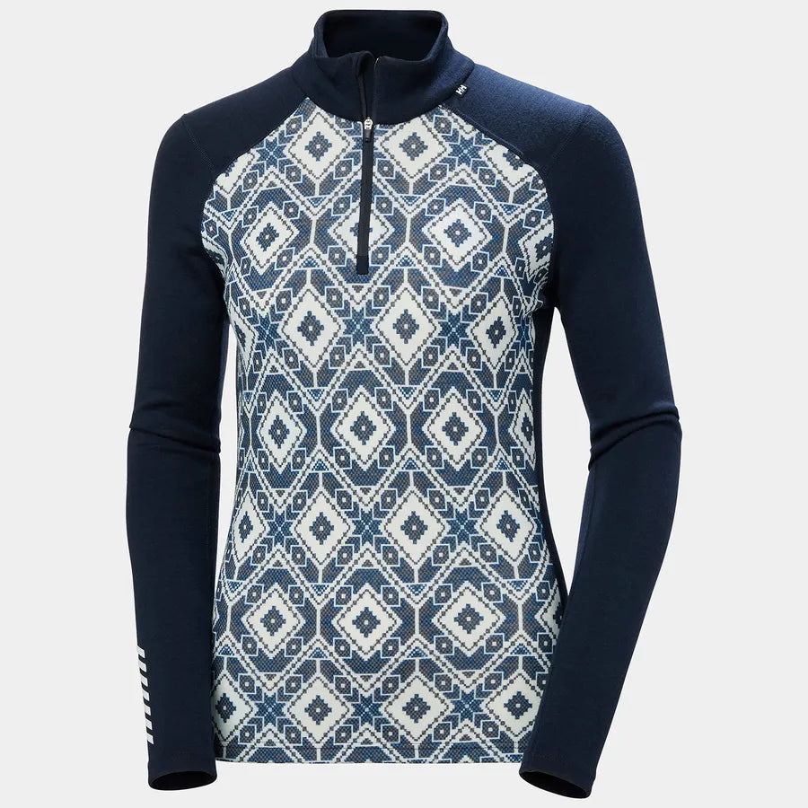 HH Women's LIFA® Merino Midweight 2-In-1 Graphic Half-Zip Base Layer