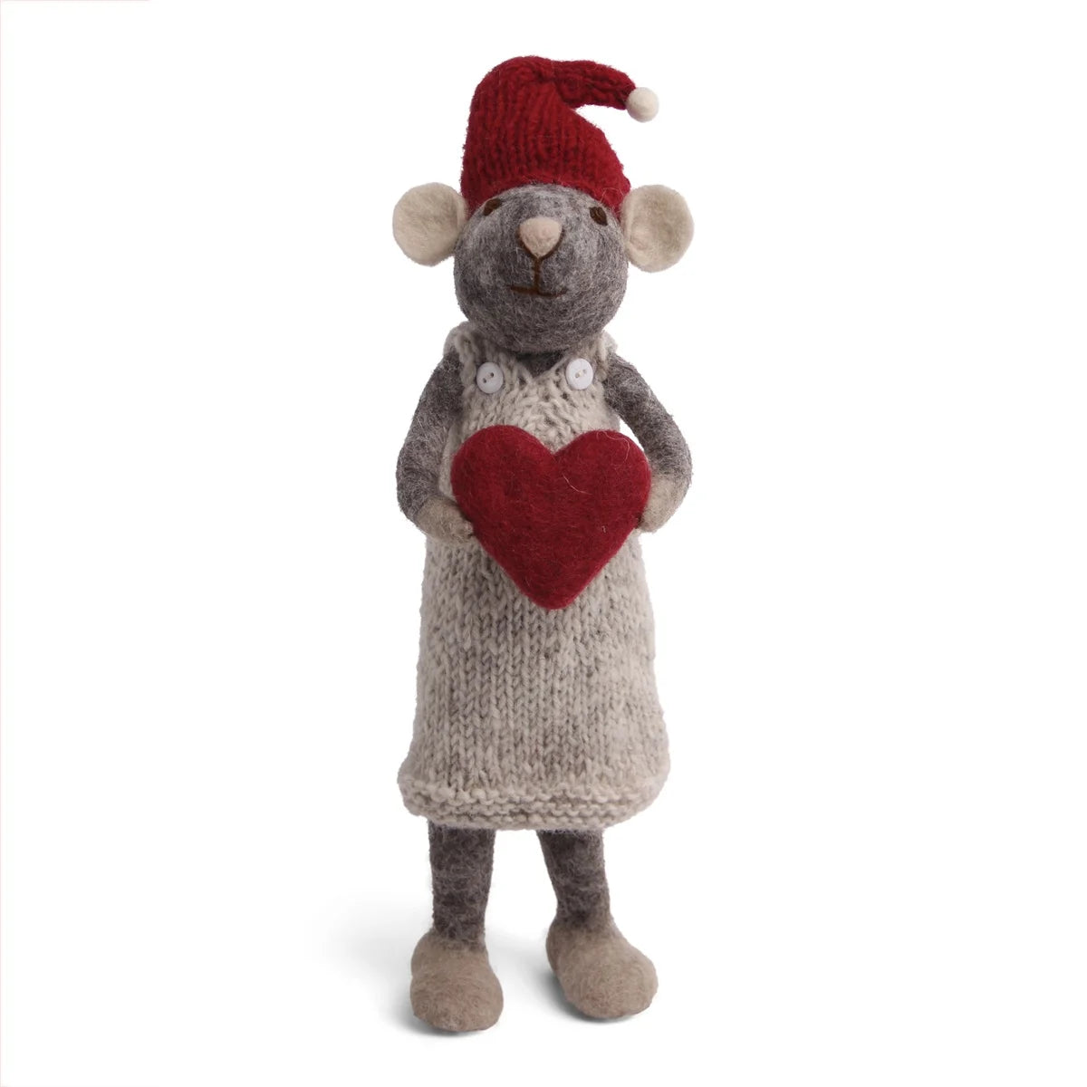 Gry & Sif Mouse Dress with Heart Large