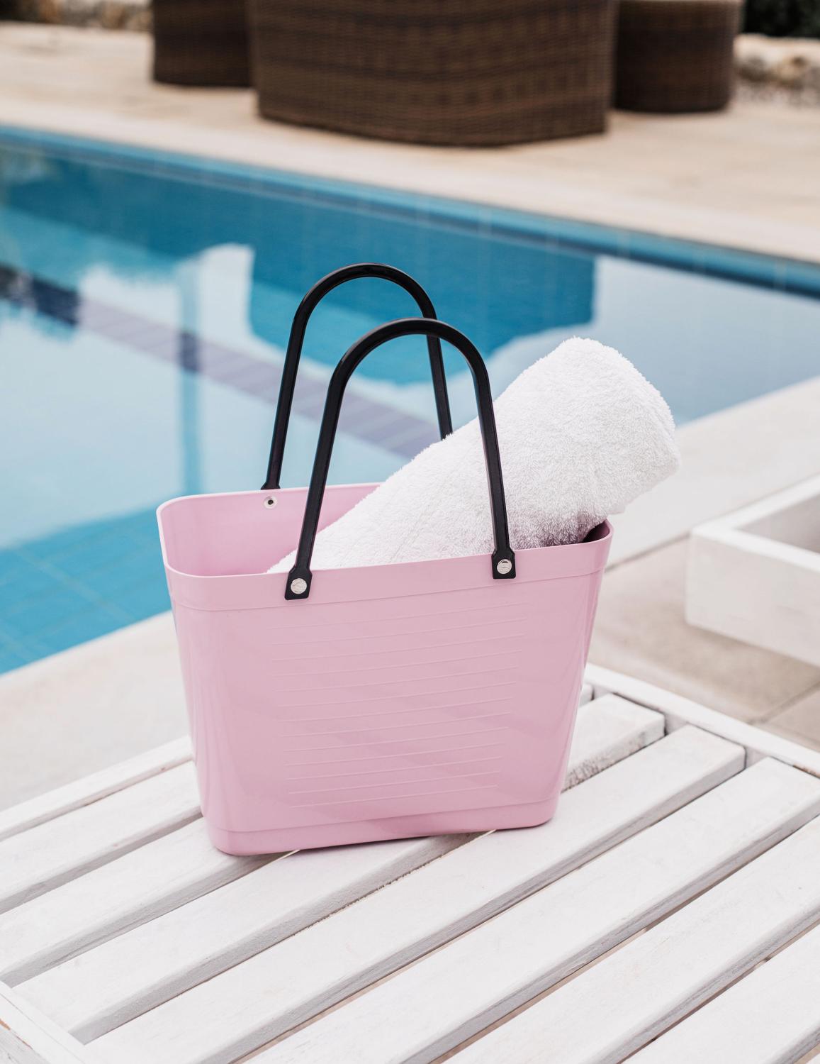 Hinza Tote Dusty Pink Green Plastic
