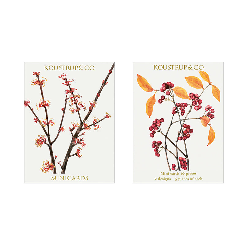 Note Cards Mini Flowering Winter