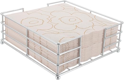 Napkin Holder Caddy Silver