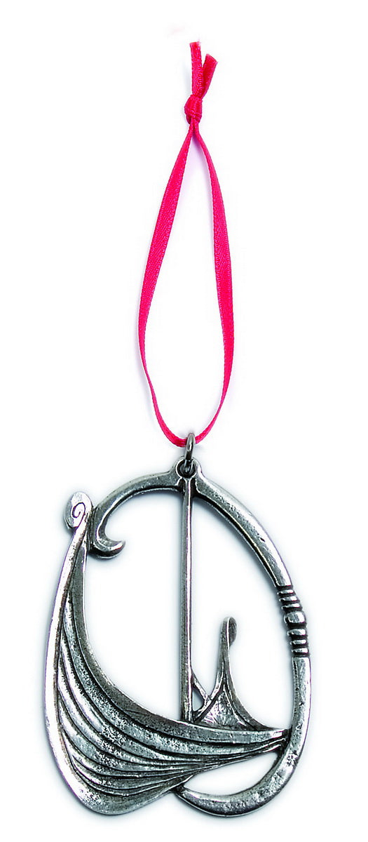 Viking Ship Prow Pewter Ornament Norway