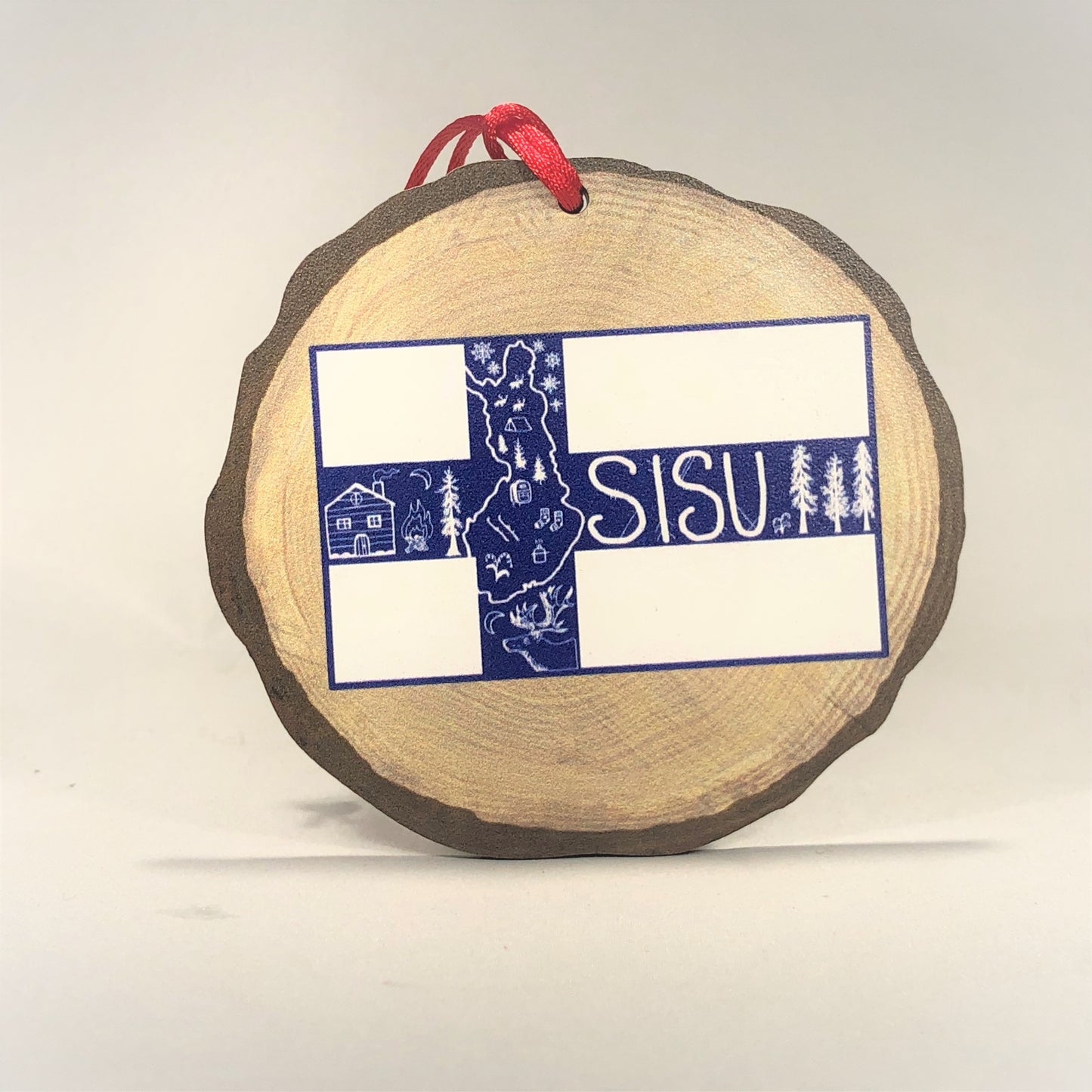 Wood Circle Ornament Talla
