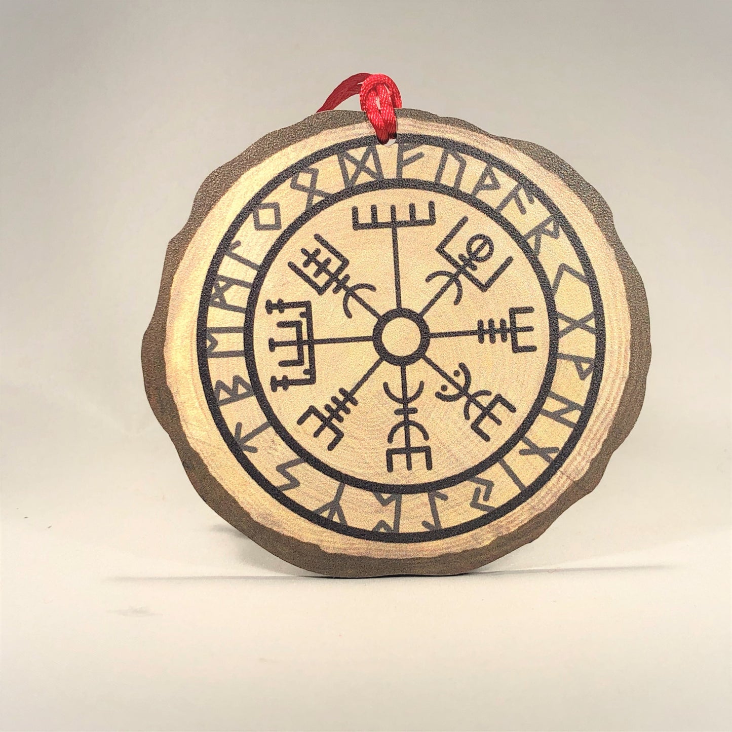 Wood Circle Ornament Talla