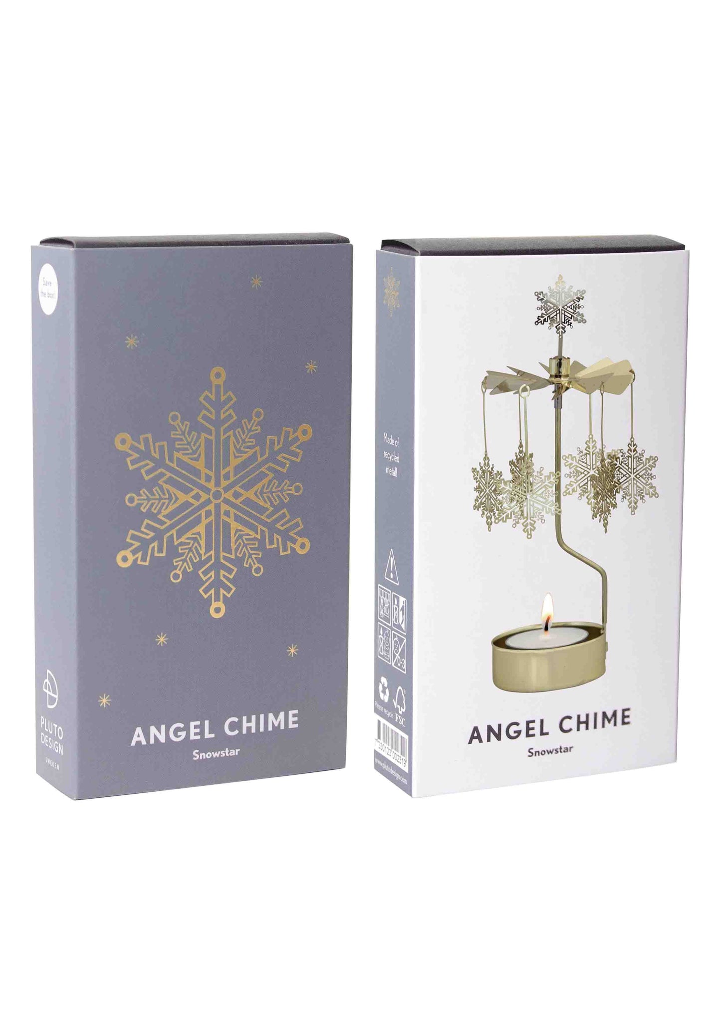 Rotary Candle Snowstar Gold