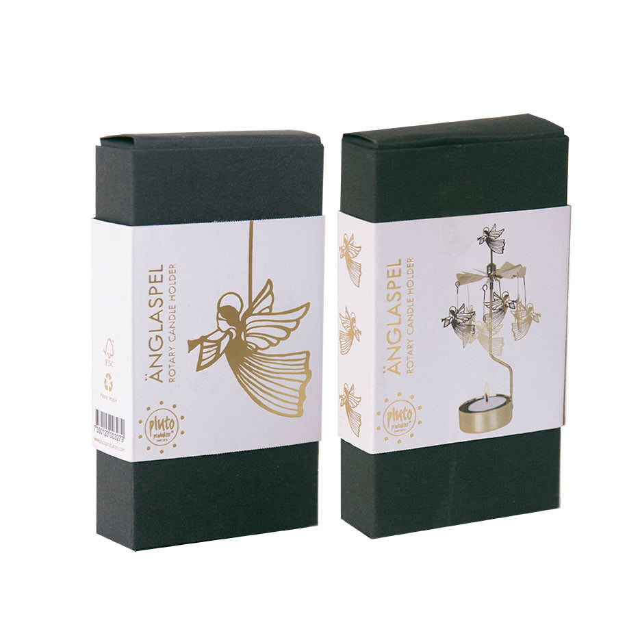 Rotary Candle Flying Angel Gold