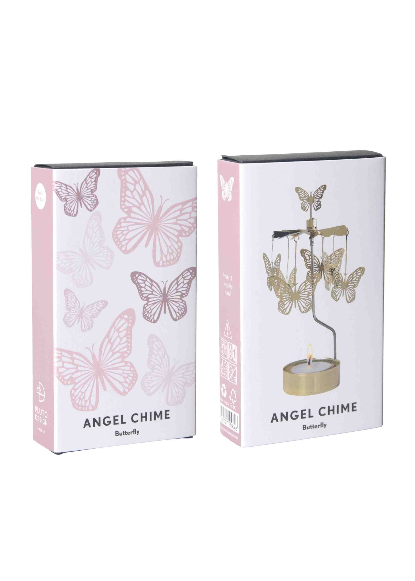 Rotary Candle Butterfly Gold