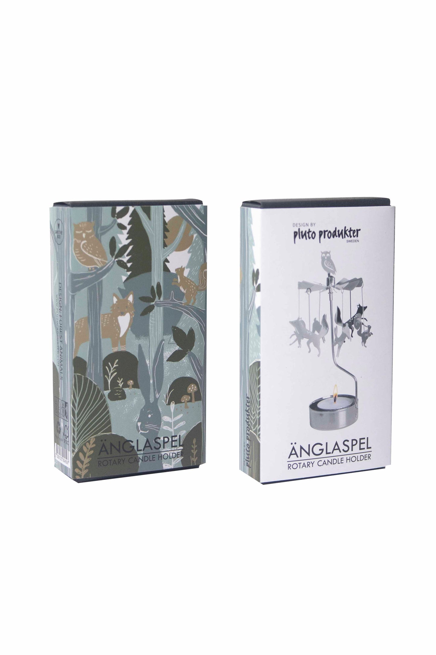 Rotary Candle Forest Animals Silver