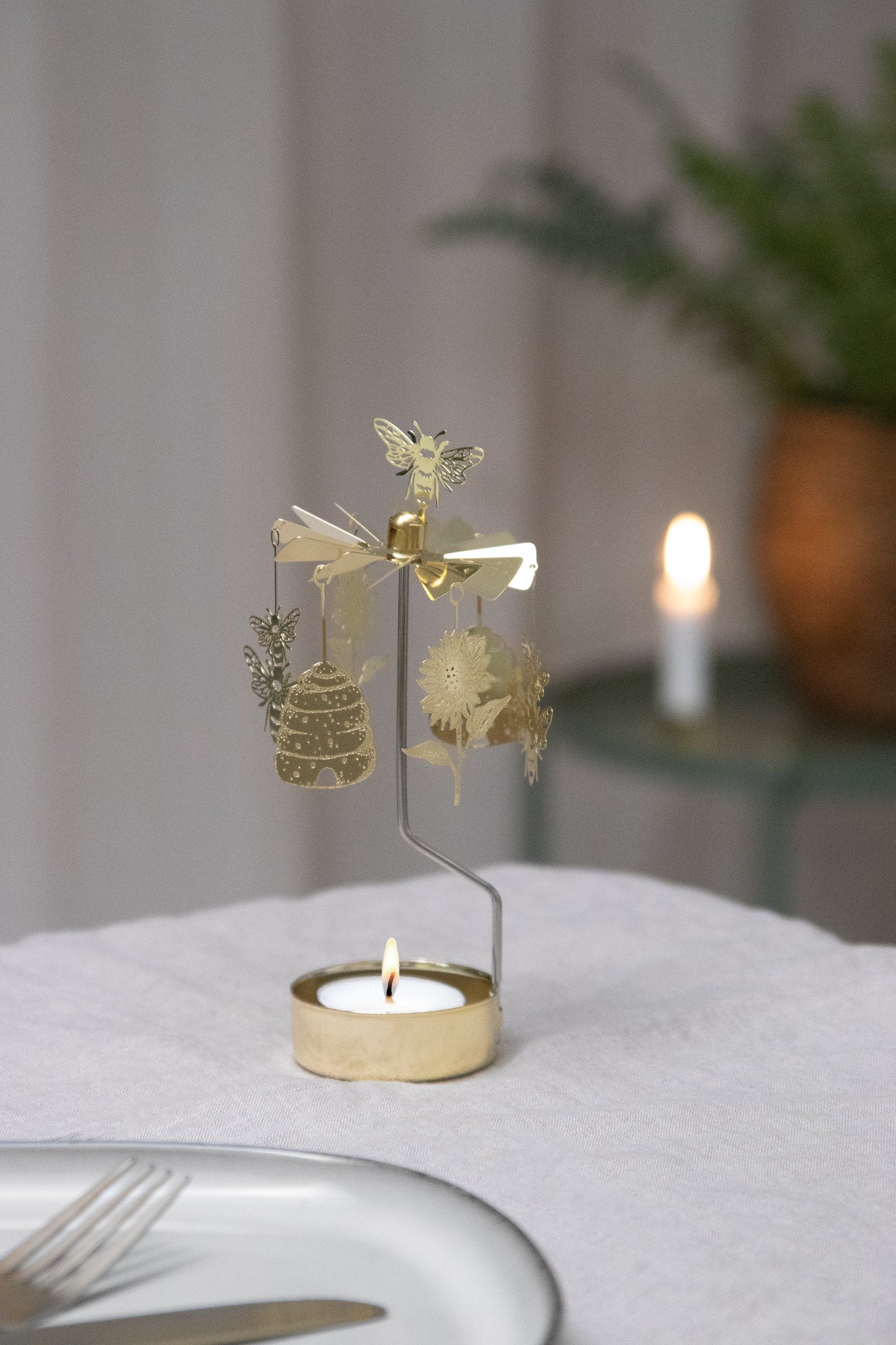 Rotary Candle Be Mine Gold