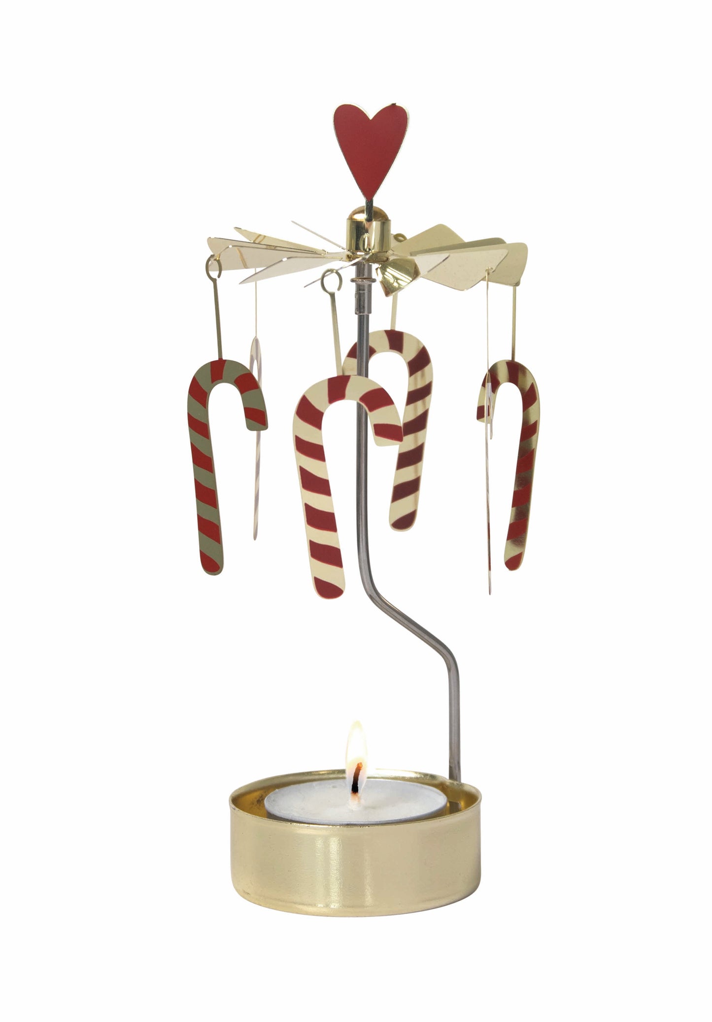 Rotary Candy Cane Candle Holder
