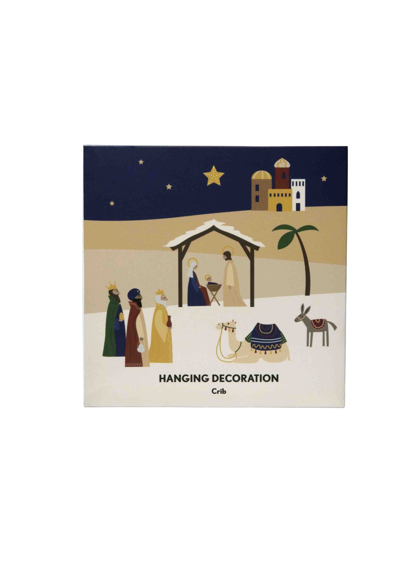Metal Decoration Nativity Gold Ornament