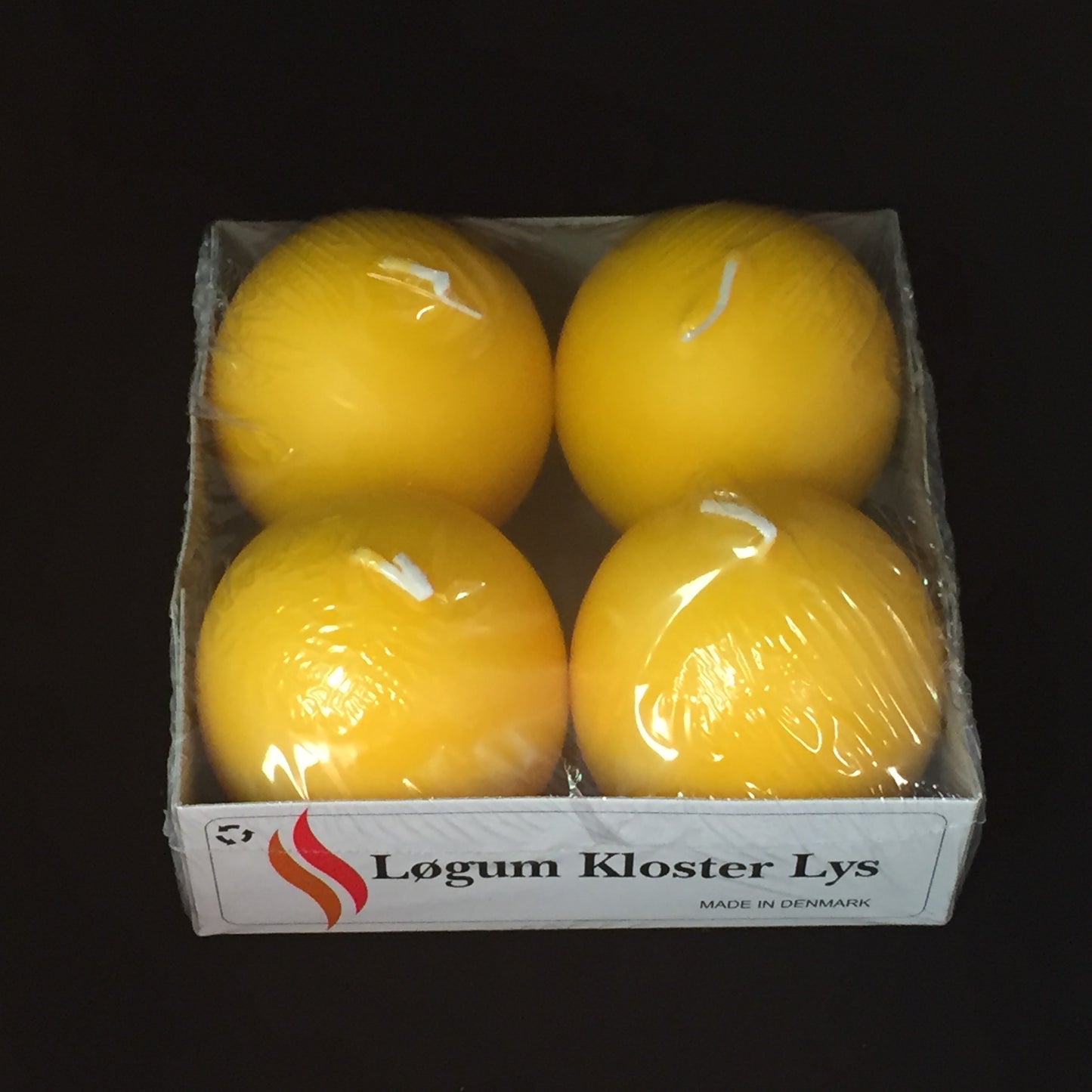 Ball Candle 2" Yellow