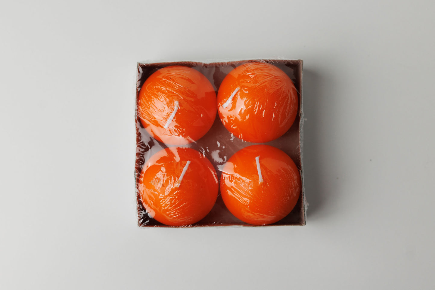 Ball Candle 2" Orange