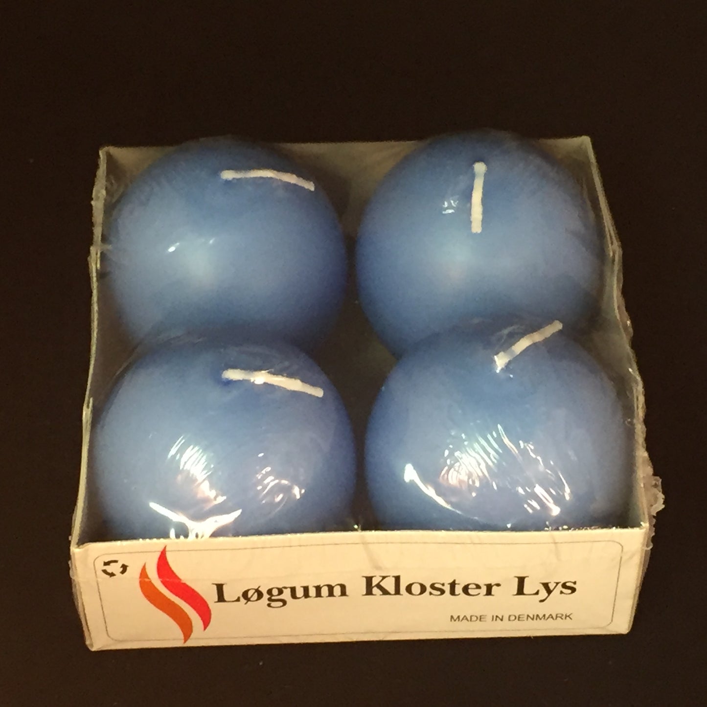 Ball Candle 2" Med. Blue Logum