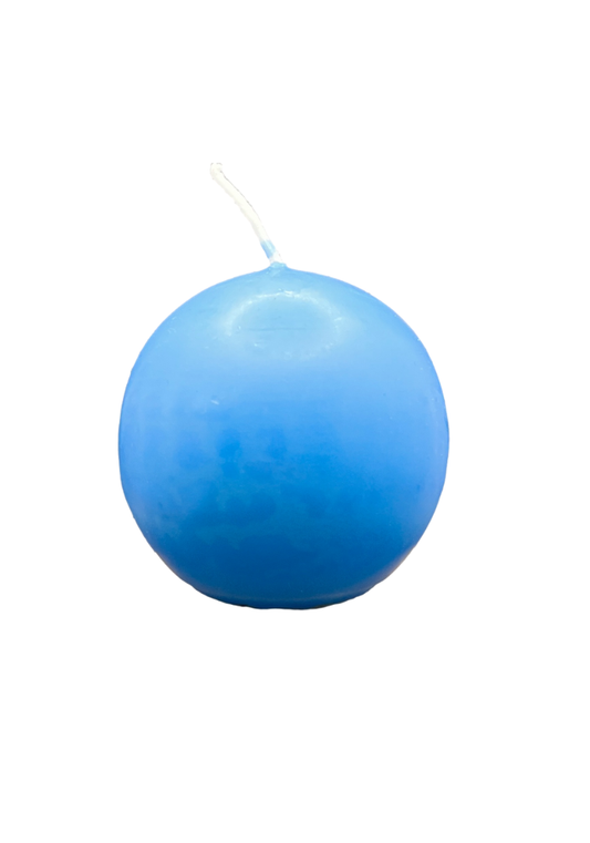 Ball Candle 2" Med. Blue