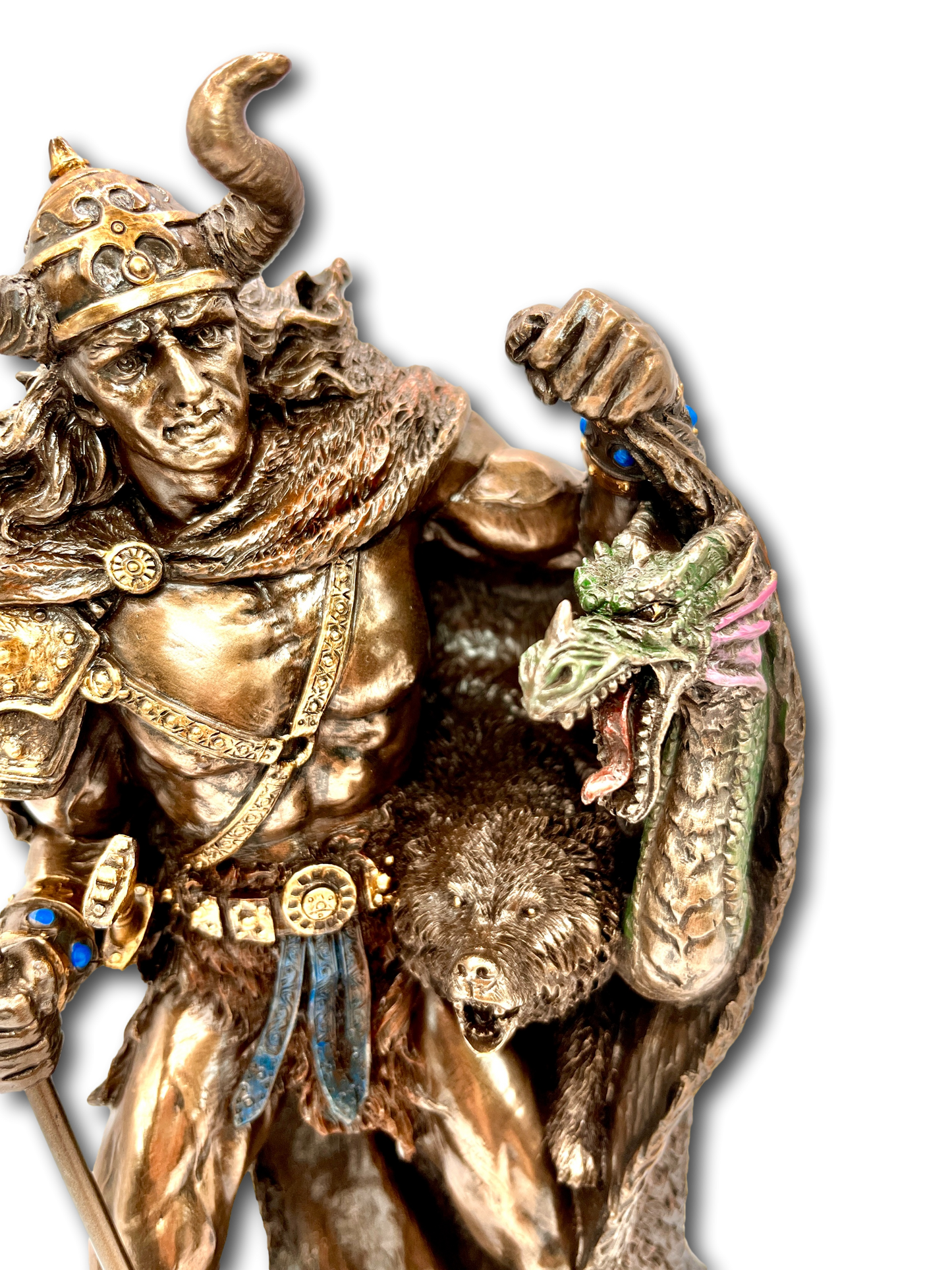 Bronze Loki Viking Statue Large