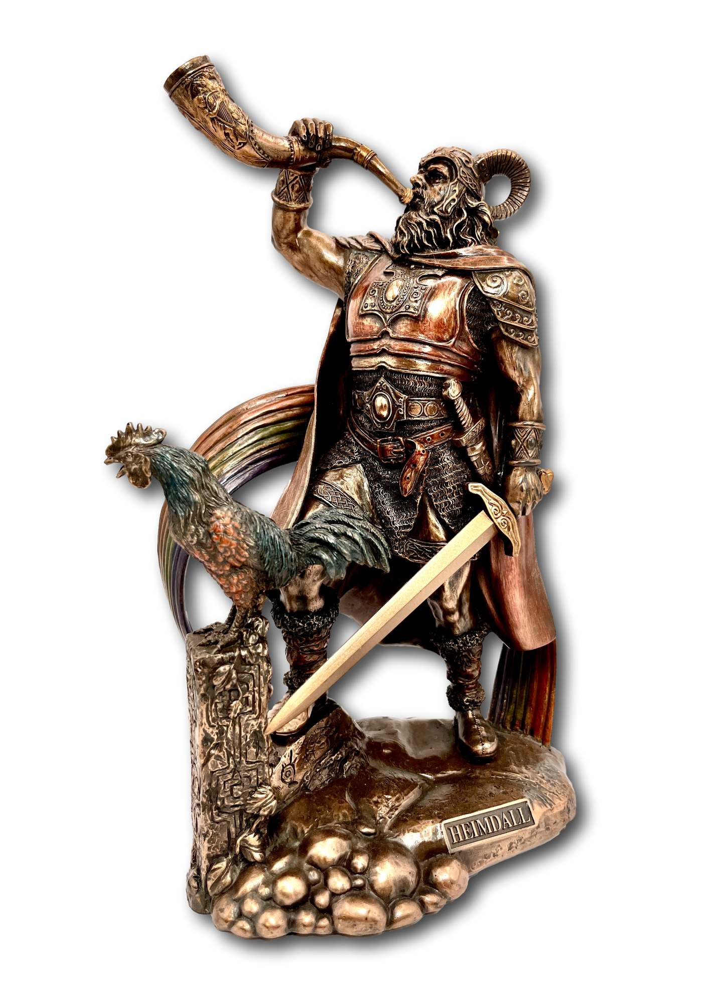 Bronzed Viking Heimdall