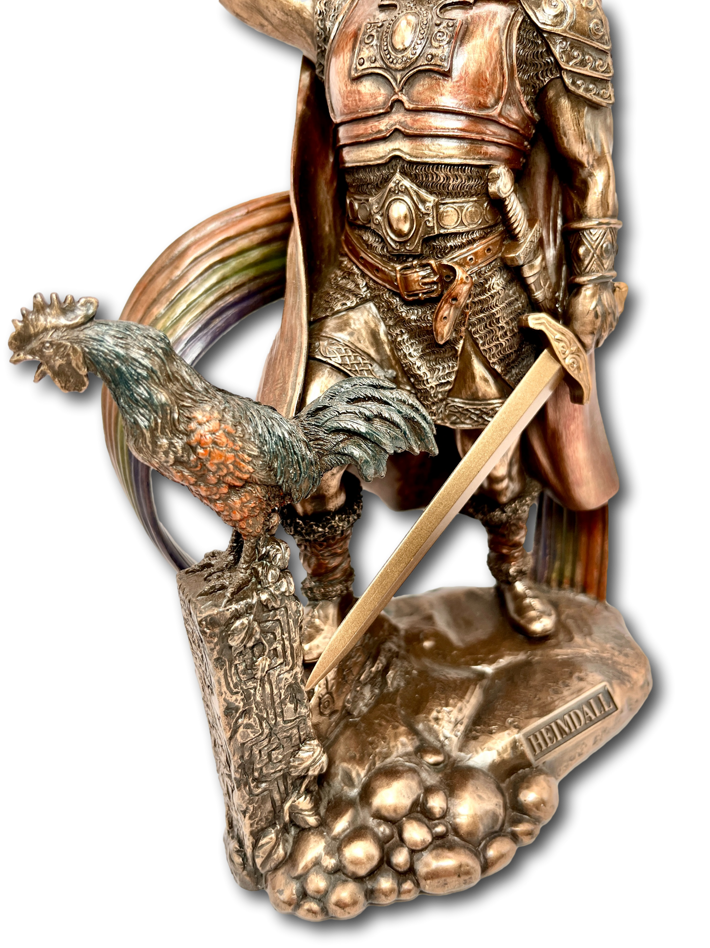 Bronzed Viking Heimdall