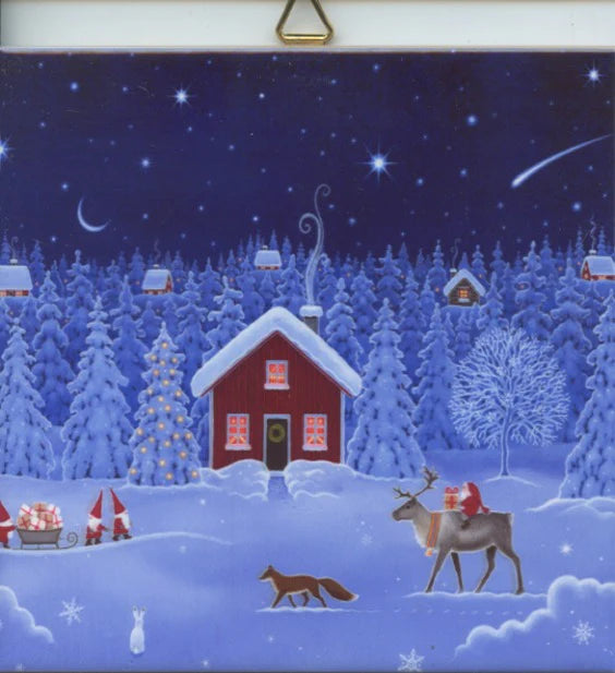 Tile Eva Tomtar Delivering Gifts to House