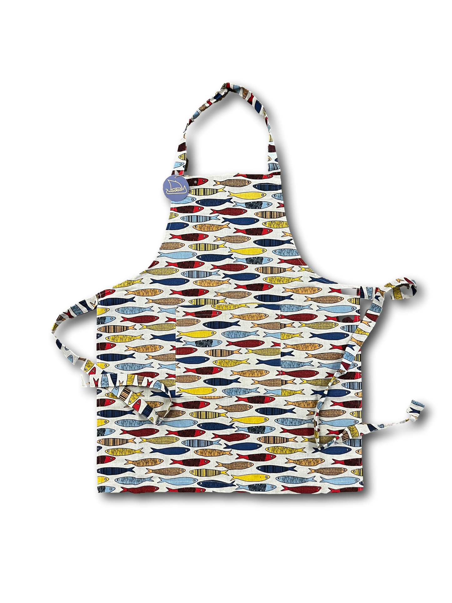 Apron Fish Linen Blend