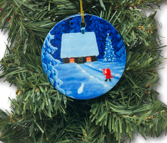 Ornament Eva Tomte Delivering Gift