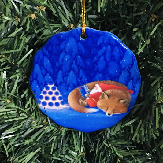Ornament Eva Sleeping Tomte & Fox