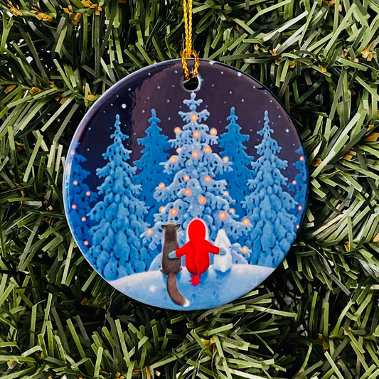 Ornament Eva Tomte Fox & Rabbit