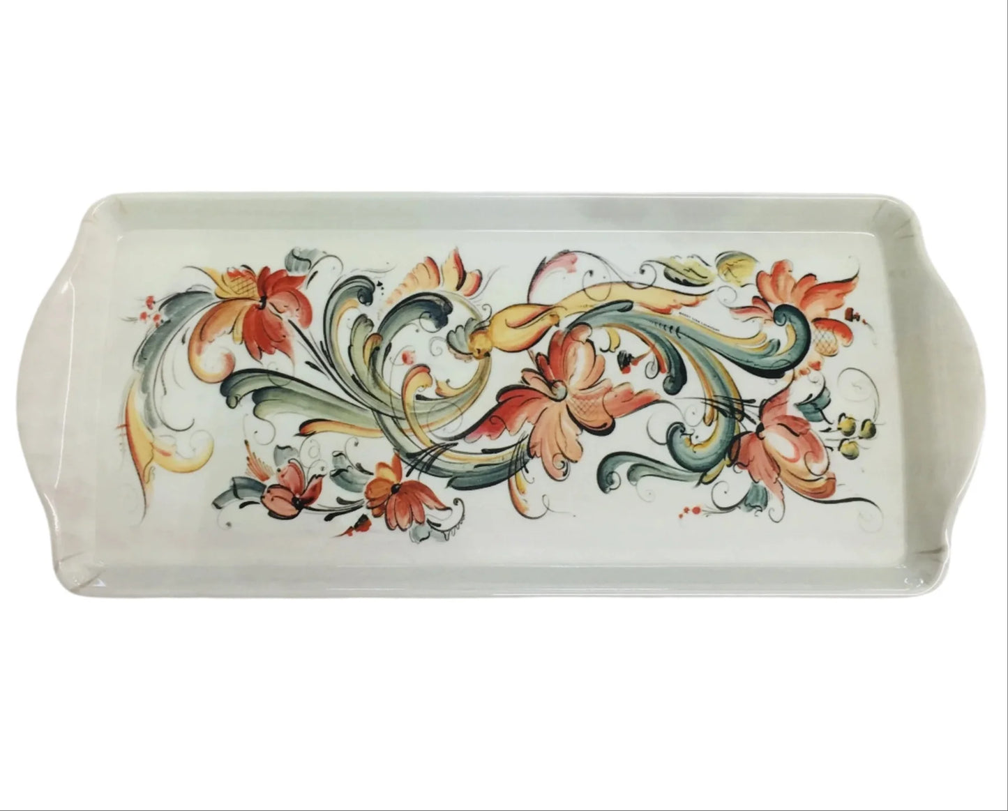 Almond Cake Serving Tray Lise Lorentzen Rosemaling Cream