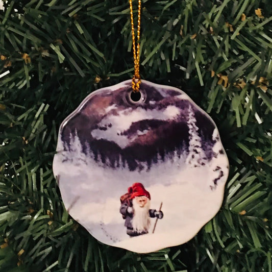 Ornament Tomte with Walking Stick