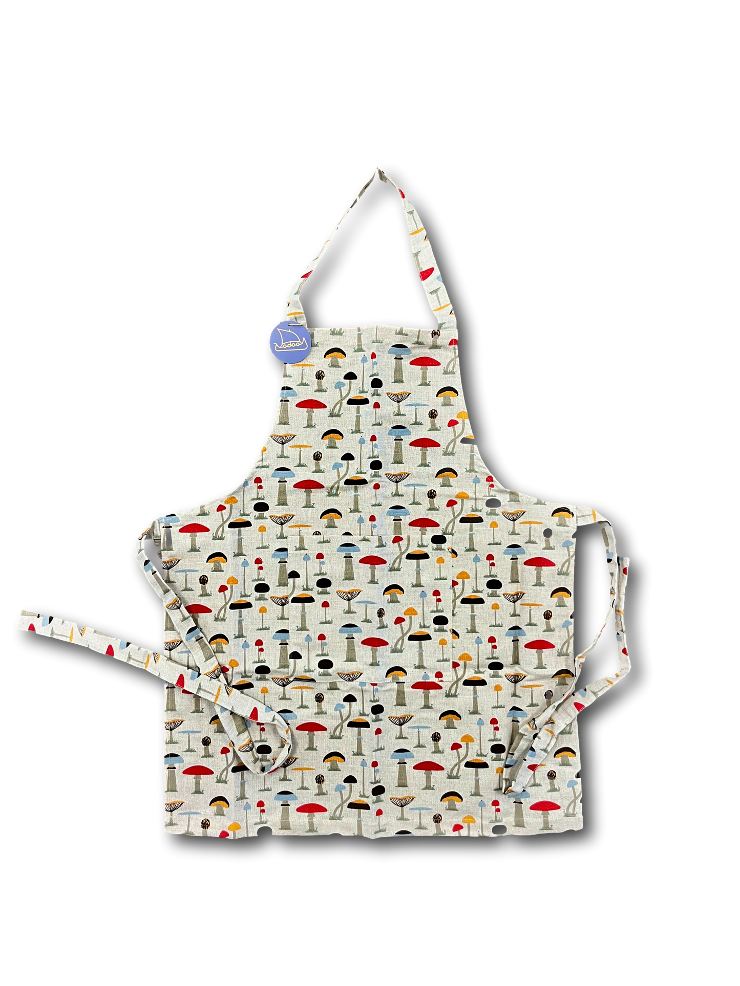 Apron Mushroom Linen Blend