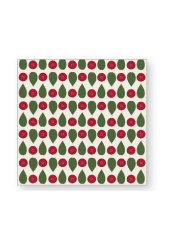 Holiday Berries Beverage Napkin